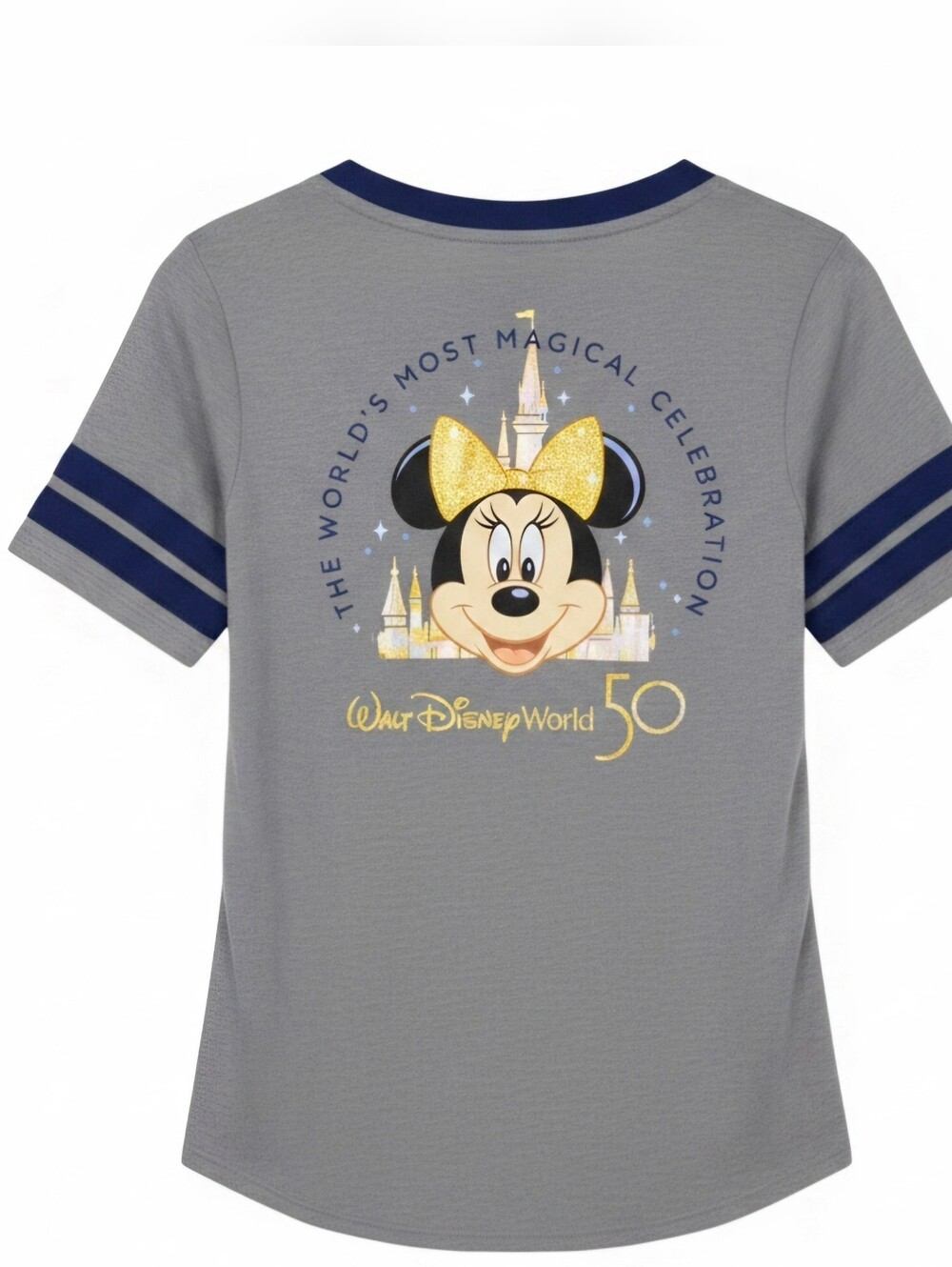 NWT Disney Parks 50th Anniversary Minnie Mouse Jersey Tee Small